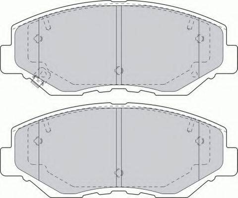Комплект гальмівних колодок, дискове гальмо FERODO FSL1658
