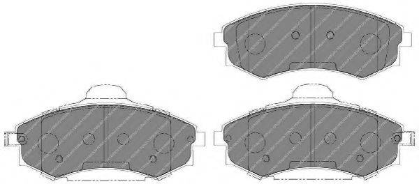 FERODO FSL1737 Комплект гальмівних колодок, дискове гальмо