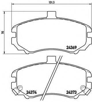 BREMBO P30029 Комплект гальмівних колодок, дискове гальмо