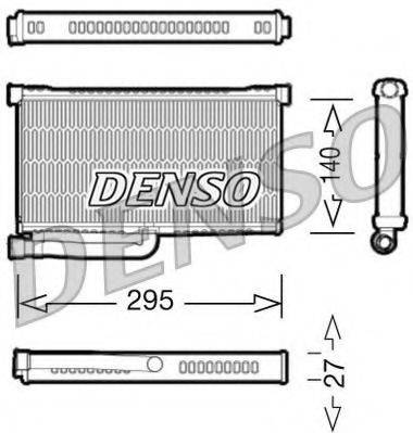 Теплообмінник, опалення салону DENSO DRR02004