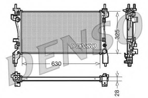 DENSO DRM09173 Радіатор, охолодження двигуна