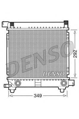 Радиатор, охлаждение двигателя DENSO DRM17027