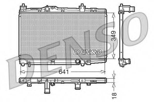 DENSO DRM50005 Радіатор, охолодження двигуна