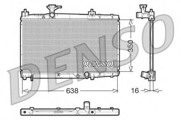 DENSO DRM50007 Радіатор, охолодження двигуна