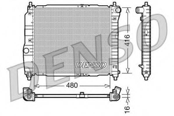 DENSO DRM15003 Радіатор, охолодження двигуна