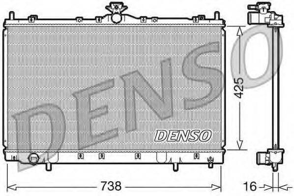 DENSO DRM45012 Радиатор, охлаждение двигателя