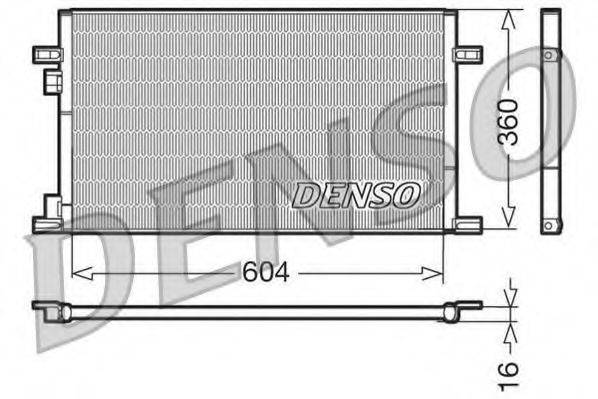 Конденсатор, кондиционер DENSO DCN23019