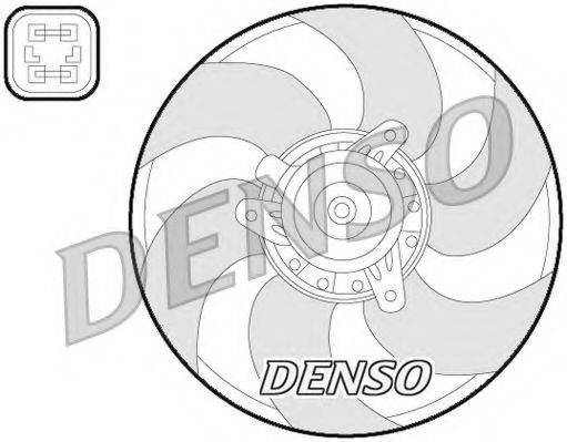 Вентилятор, охлаждение двигателя DENSO DER07009