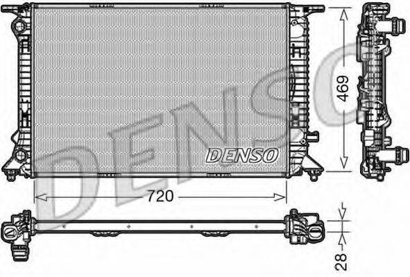 DENSO DRM02022 Радіатор, охолодження двигуна