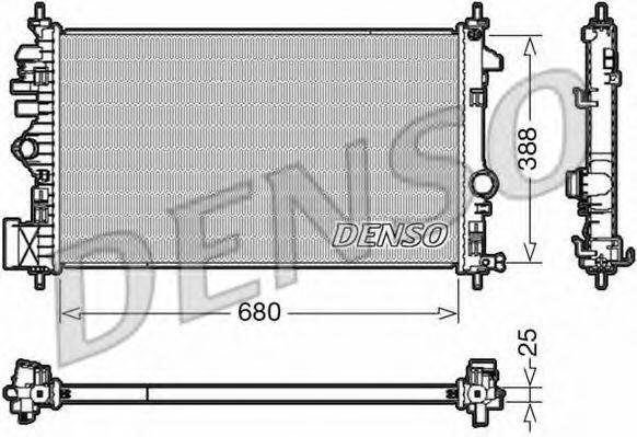 DENSO DRM20109 Радіатор, охолодження двигуна