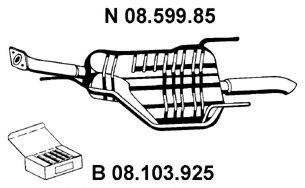 EBERSPACHER 0859985 Глушник вихлопних газів кінцевий