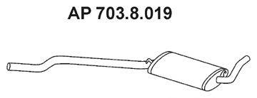 EBERSPACHER 7038019 Средний глушитель выхлопных газов