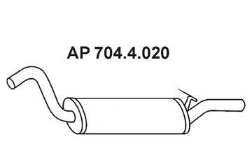 EBERSPACHER 7044020 Глушитель выхлопных газов конечный