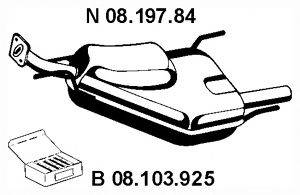 EBERSPACHER 0819784 Глушник вихлопних газів кінцевий