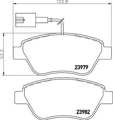 MINTEX MDB2239 Комплект гальмівних колодок, дискове гальмо