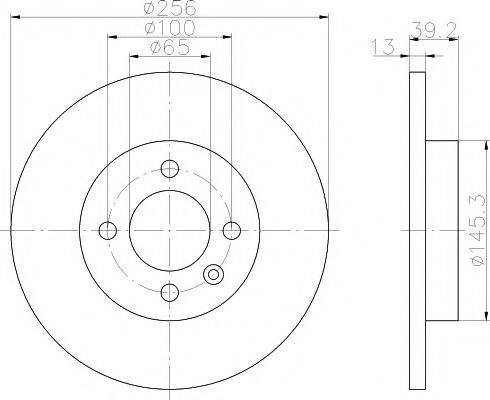 MINTEX MDC731 гальмівний диск