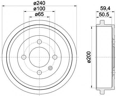 MINTEX MBD302 Гальмівний барабан