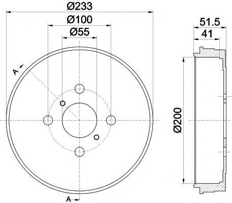 MINTEX MBD325 Гальмівний барабан