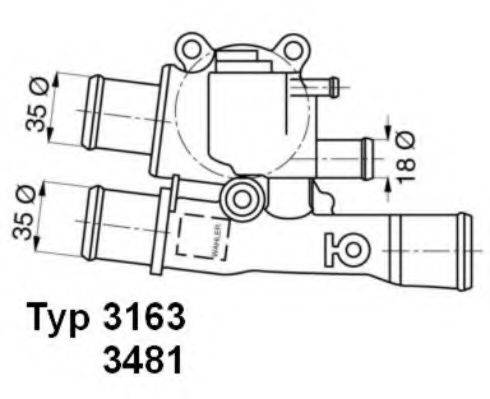 WAHLER 316388D Термостат, що охолоджує рідину