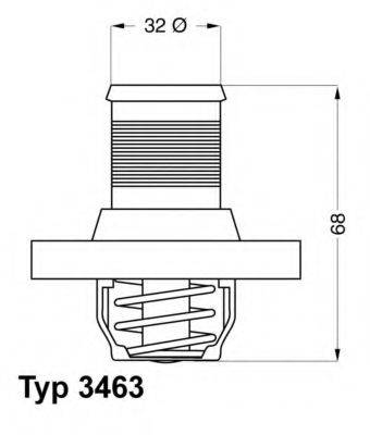 WAHLER 346389D Термостат, що охолоджує рідину