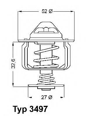 WAHLER 349788D Термостат, що охолоджує рідину