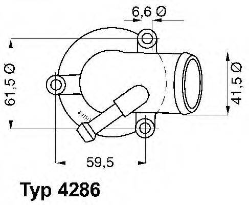 WAHLER 428687D Термостат, що охолоджує рідину