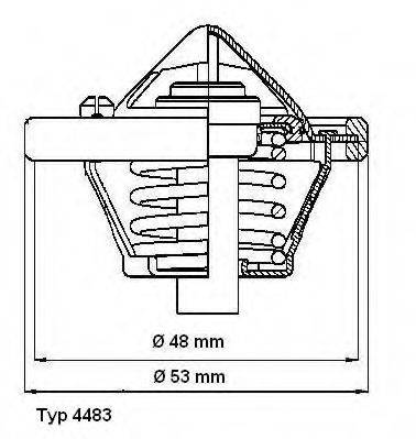 WAHLER 448382D Термостат, що охолоджує рідину