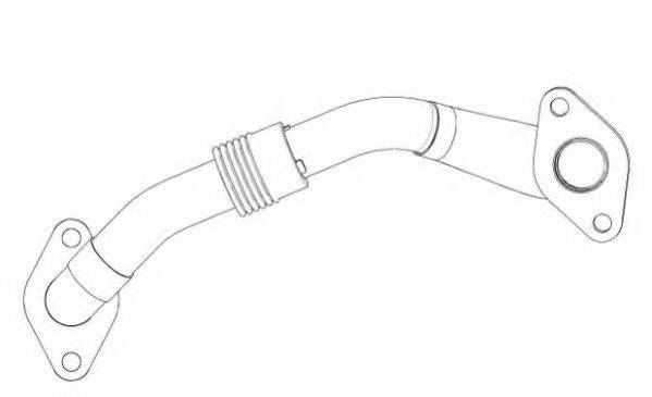 WAHLER 60702D Трубка, клапан повернення ОГ