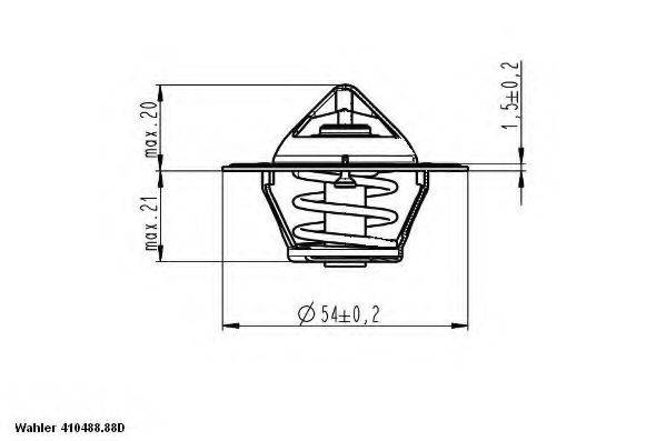 WAHLER 41048888D Термостат, що охолоджує рідину