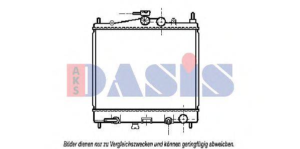 Радіатор, охолодження двигуна AKS DASIS 070066N