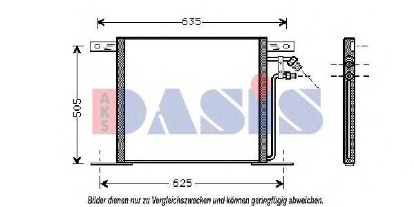 AKS DASIS 134910N Конденсатор, кондиціонер