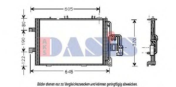 AKS DASIS 152018N Конденсатор, кондиціонер