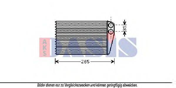 Теплообмінник, опалення салону AKS DASIS 189011N