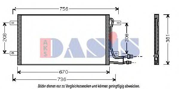 AKS DASIS 242040N Конденсатор, кондиціонер