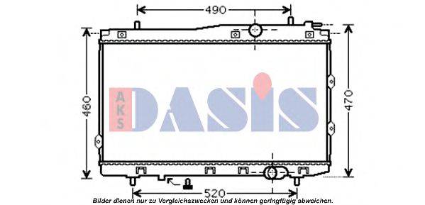 AKS DASIS 510086N Радіатор, охолодження двигуна