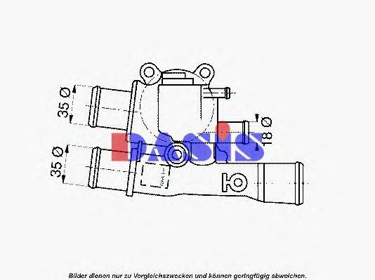 AKS DASIS 751822N Термостат, що охолоджує рідину