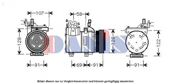 AKS DASIS 851637N Компресор, кондиціонер