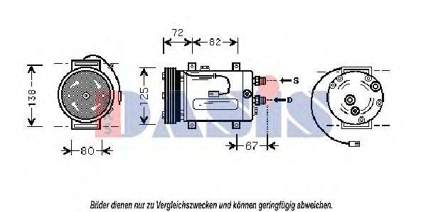 AKS DASIS 853650N Компресор, кондиціонер