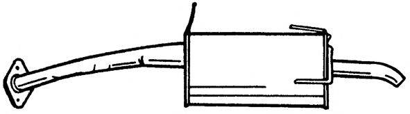 Глушник вихлопних газів кінцевий AKS DASIS SG38634