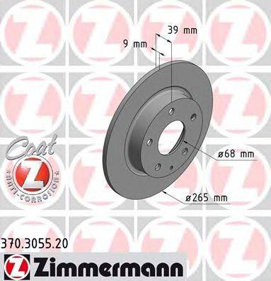 Тормозной диск ZIMMERMANN 370.3055.20
