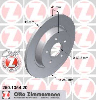 ZIMMERMANN 250135420 гальмівний диск