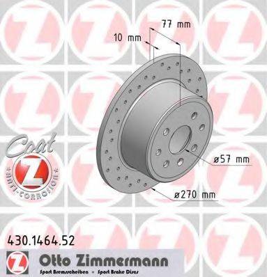 гальмівний диск ZIMMERMANN 430.1464.52