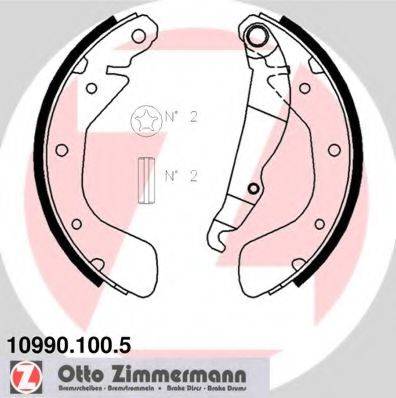 Комплект тормозных колодок ZIMMERMANN 10990.100.5