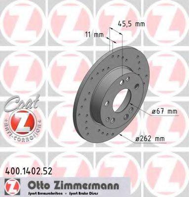 Тормозной диск ZIMMERMANN 400.1402.52
