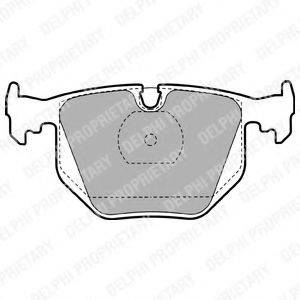 DELPHI LP1143 Комплект гальмівних колодок, дискове гальмо