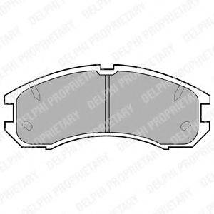 DELPHI LP595 Комплект гальмівних колодок, дискове гальмо