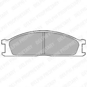 DELPHI LP726 Комплект гальмівних колодок, дискове гальмо