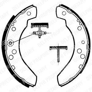 DELPHI LS1311 Комплект гальмівних колодок