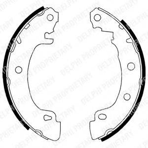 Комплект гальмівних колодок DELPHI LS1724