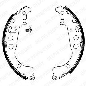 DELPHI LS1854 Комплект гальмівних колодок